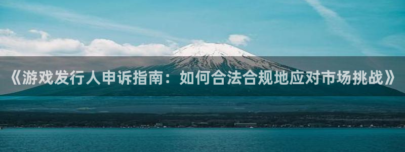 bg大游官网注册方法有哪些：《游戏发行人申诉指南：如何合法合规地应对市场挑战》